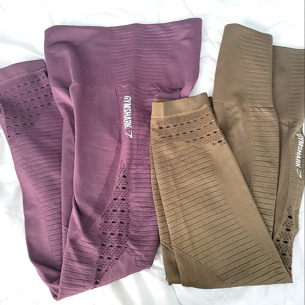 Two Pairs Gymshark High Waist Leggings Size XS